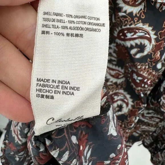 CLEOBELLA NWT Evereve Jillian Organic Cotton Long Sleeve Blouse // XS - Picture 14 of 14